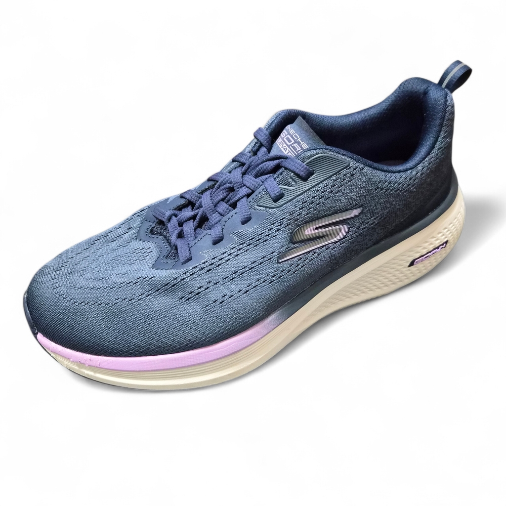 Skechers Women's GO Run 2.0 Elevate Ombre Sneakers Navy/Lavender Size 10 Wide - Picture 5 of 13